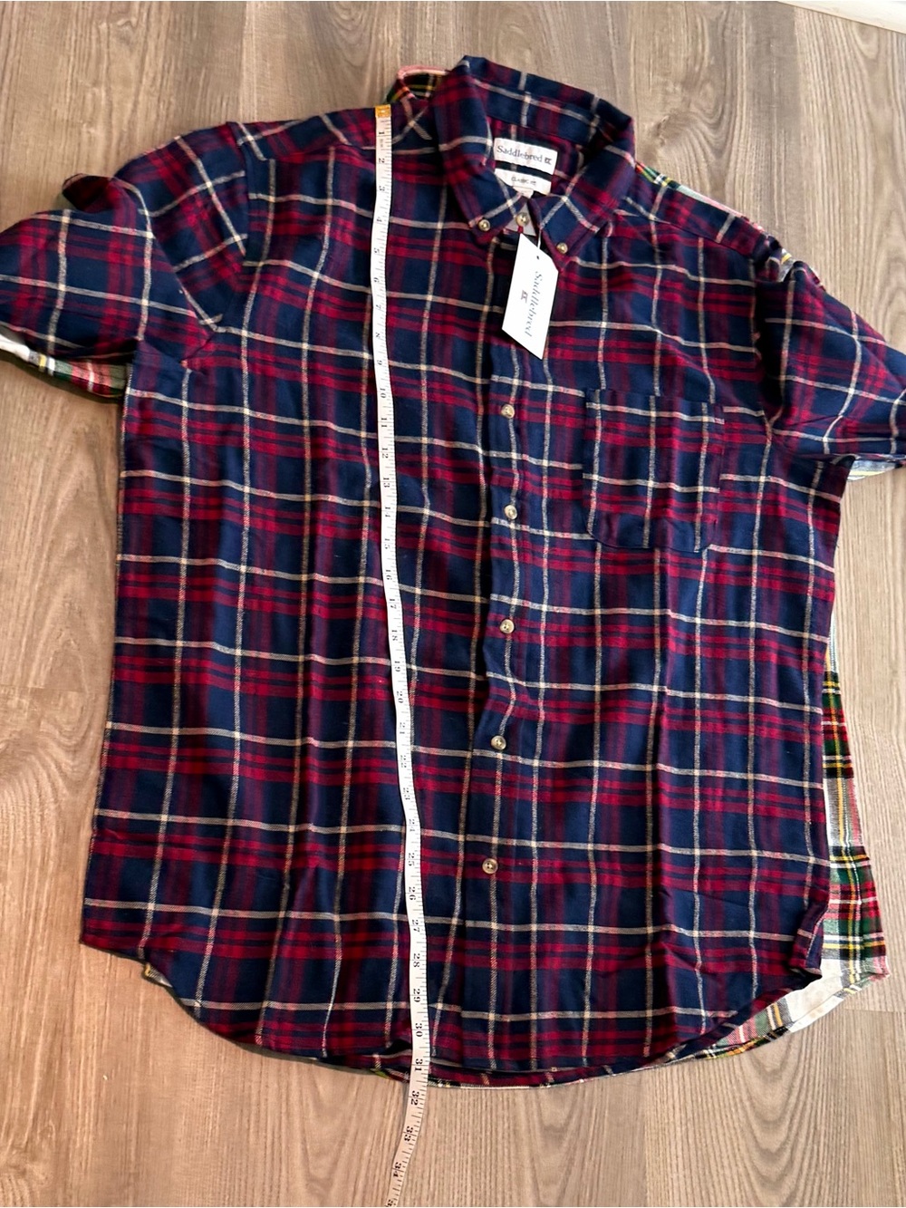 Saddlebred lot of 2 Button Down Flannel Shirts Men’s size Large NWT Classic Fit - Picture 7 of 10